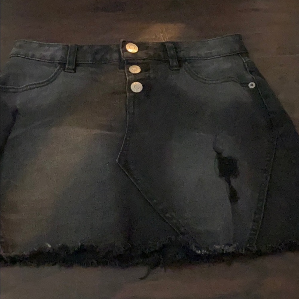 A black skirt